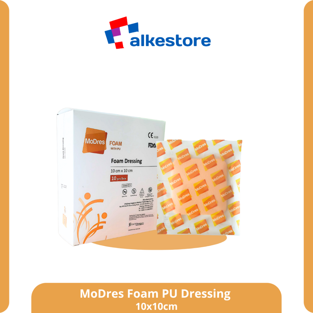 Termurah Modres Foam Dressing with PU 10x10 (Harga 1 box)/Modres/Modres Foam/Modes/plesterluka