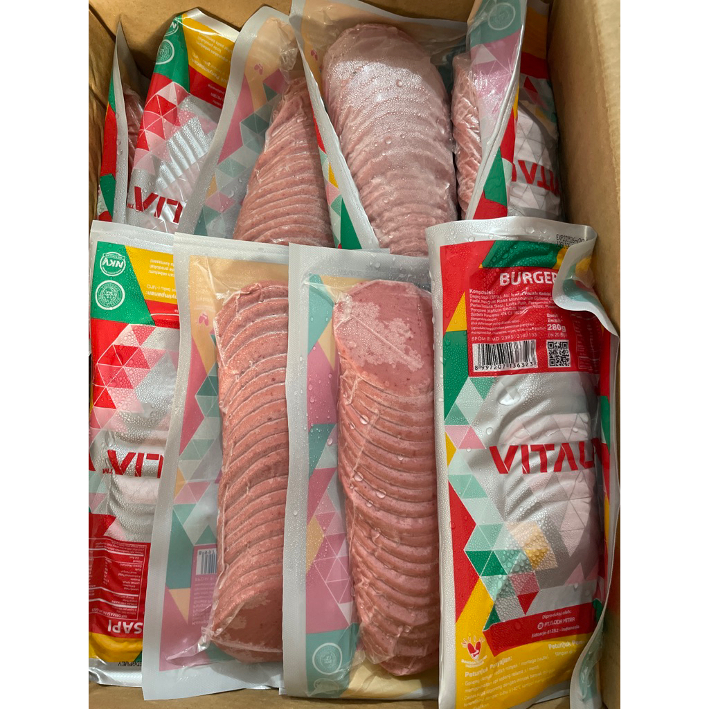 

VITALIA Burger Sapi isi 10 vitalia isi 20