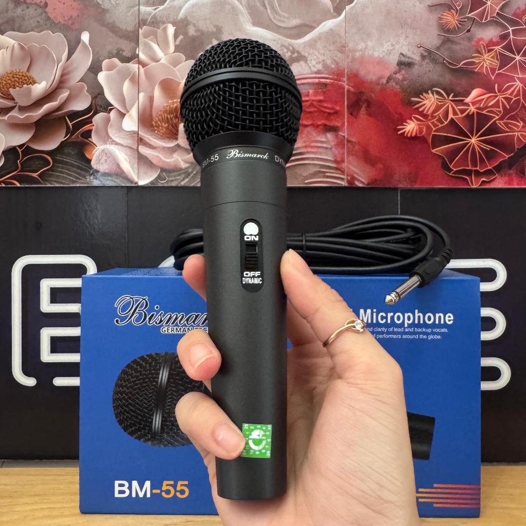 ORIGINAL SET MIC BISMARCK BM-55 SET MICROPHONE BISMARCK VOCAL MICROPHONE
