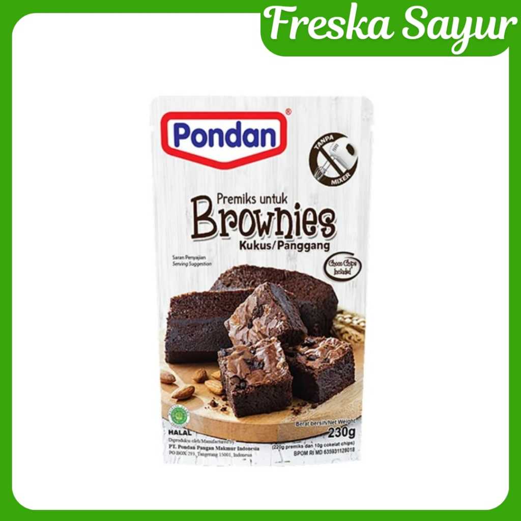 

Bahan Brownies Instan I Premix Brownies Kukus I Panggang 230 gr I Anti Gagal, Hasil Lembut & Nyoklat Banget