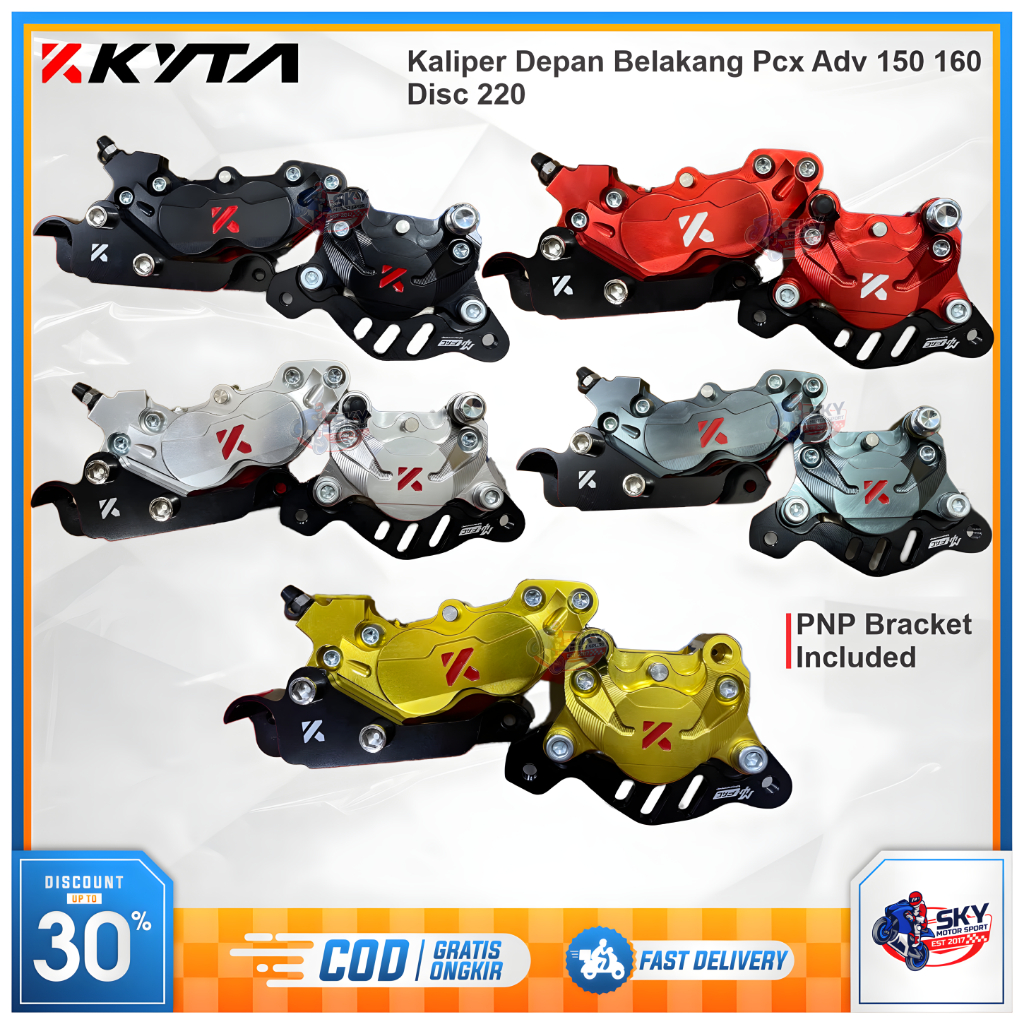 Kaliper Depan Belakang KYTA KTC 4P CLM Pcx Adv 150 160 Disc Standar 260 Original