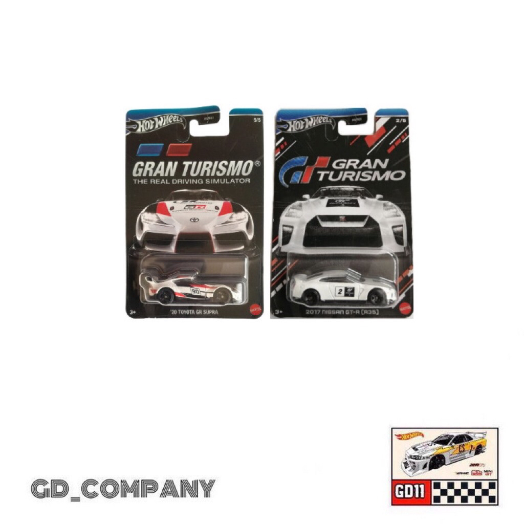 Hotwheels Grand Turismo Toyota GR Supra MK5 & Nissan GTR R35