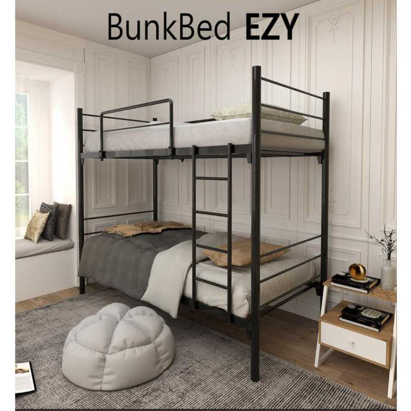 Ranjang Tingkat Besi Type EZI / Tempat Tidur Susun Besi / Ranjang Susun Besi