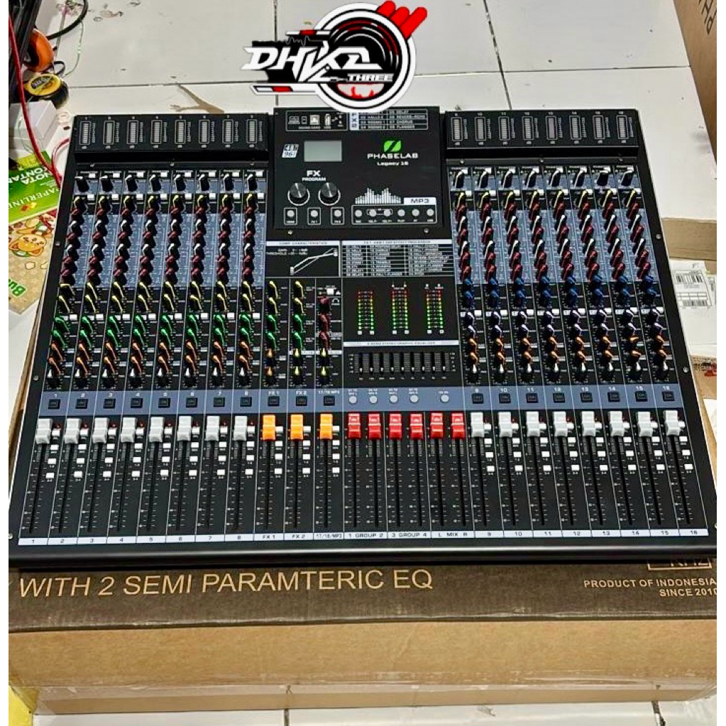 MIXER PHASELAB LEGACY 16 CHANNEL BARU 6 TONE, 6AUX, Double Efx with edit a dan b / Mixer Audio Phase