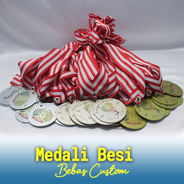 Medali besi perpisahan, medali pekanbaru, medali wisuda, medali mewah