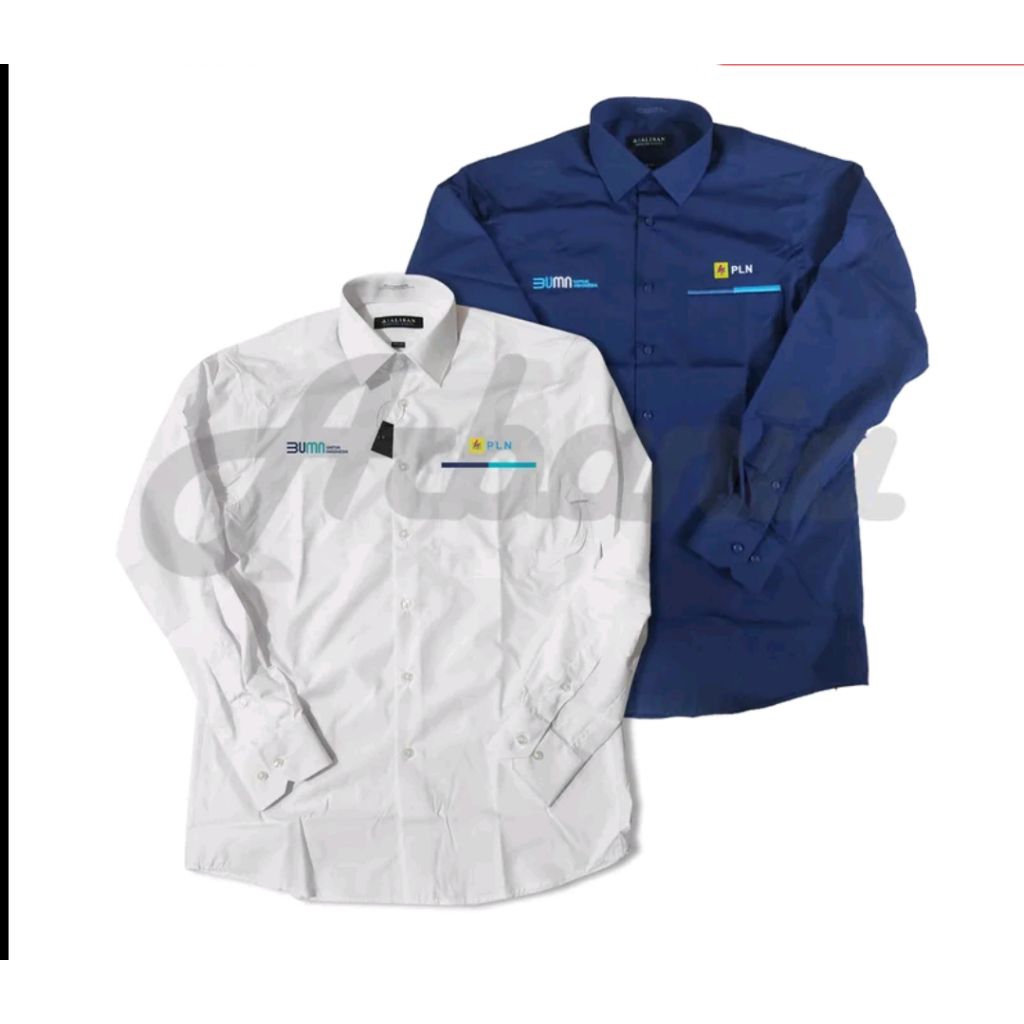 kemeja pln baju bumn seragam pln panjang