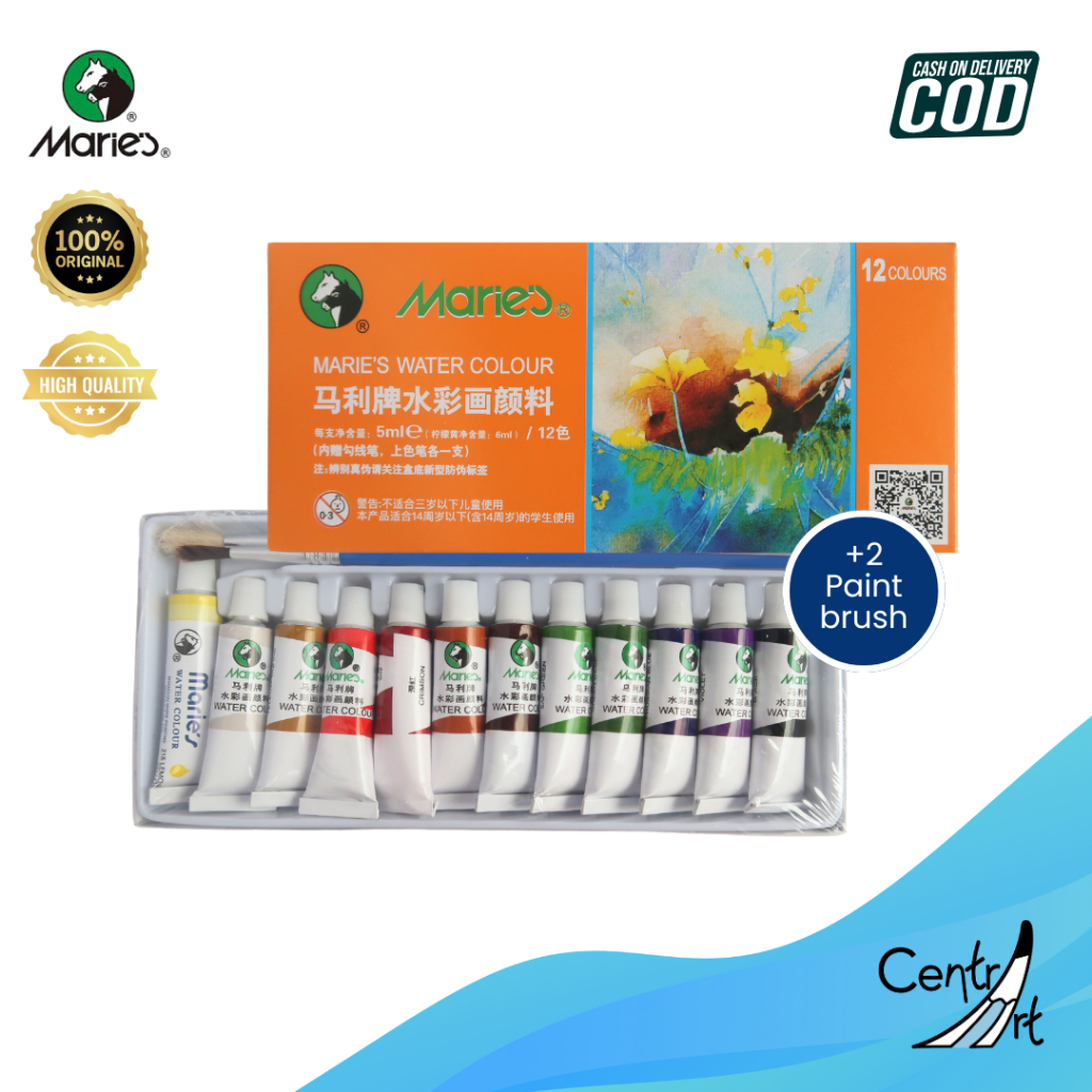 

Maries Water colour cat air 12 warna 5ml