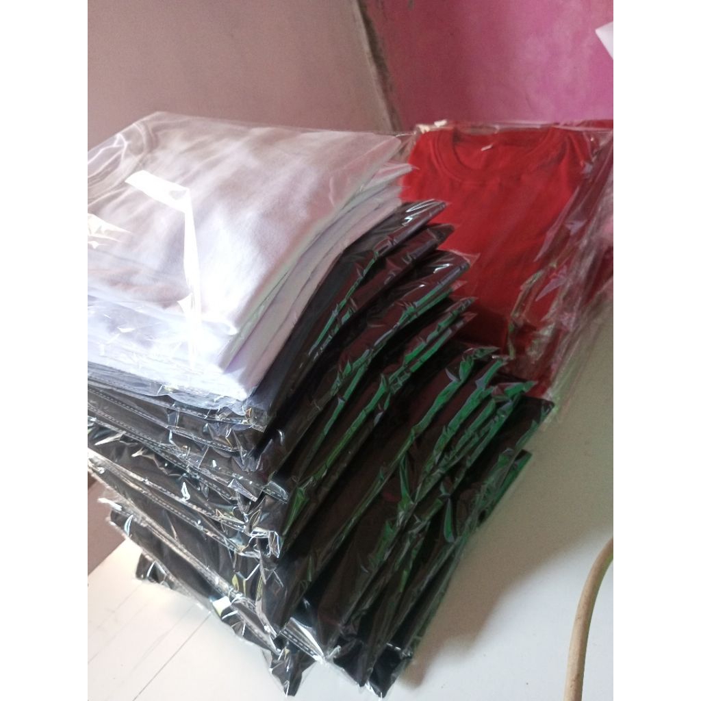 kaos polos bahan cotton combed 24s