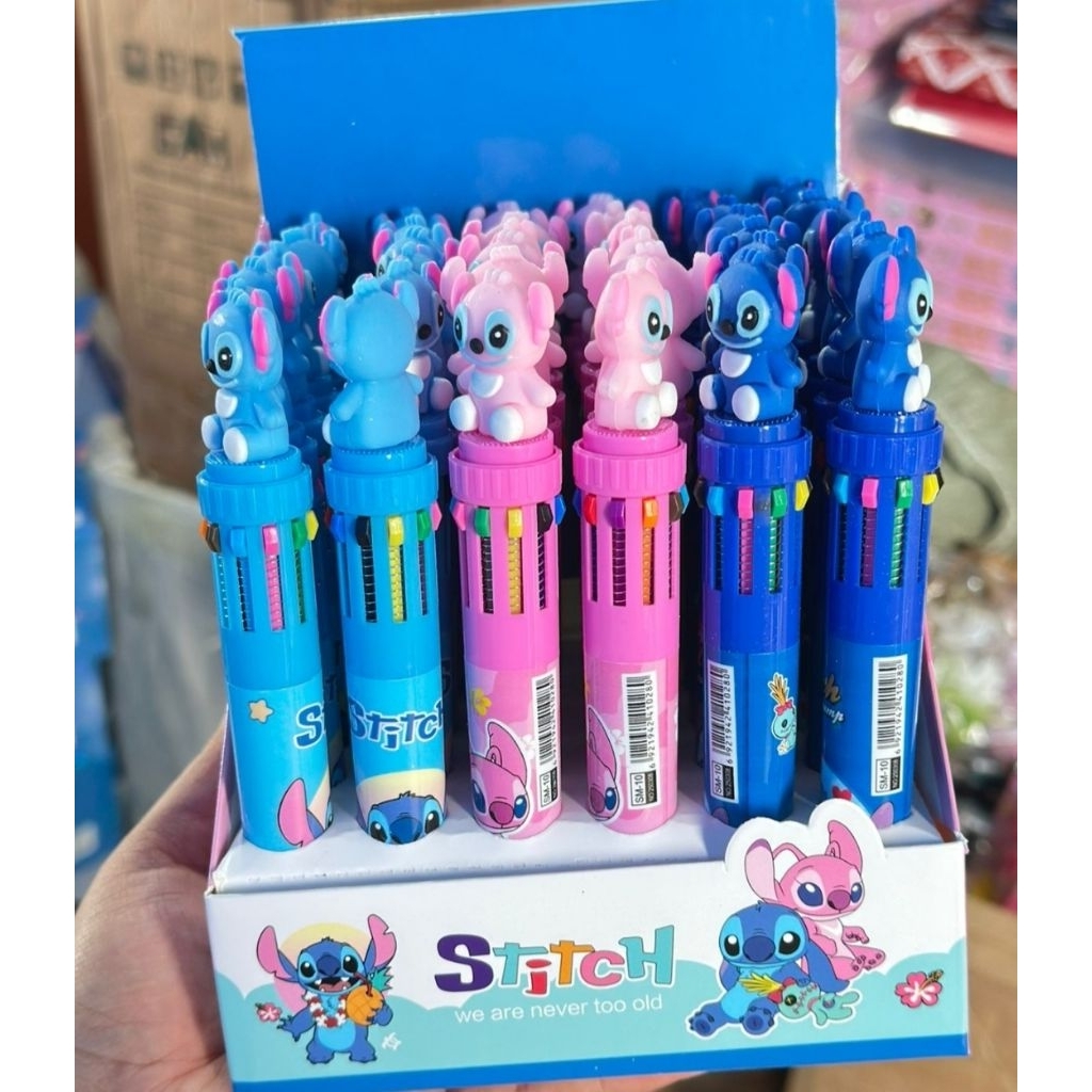 

1 BOX PEN 10 WARNA STITCH ISI 36