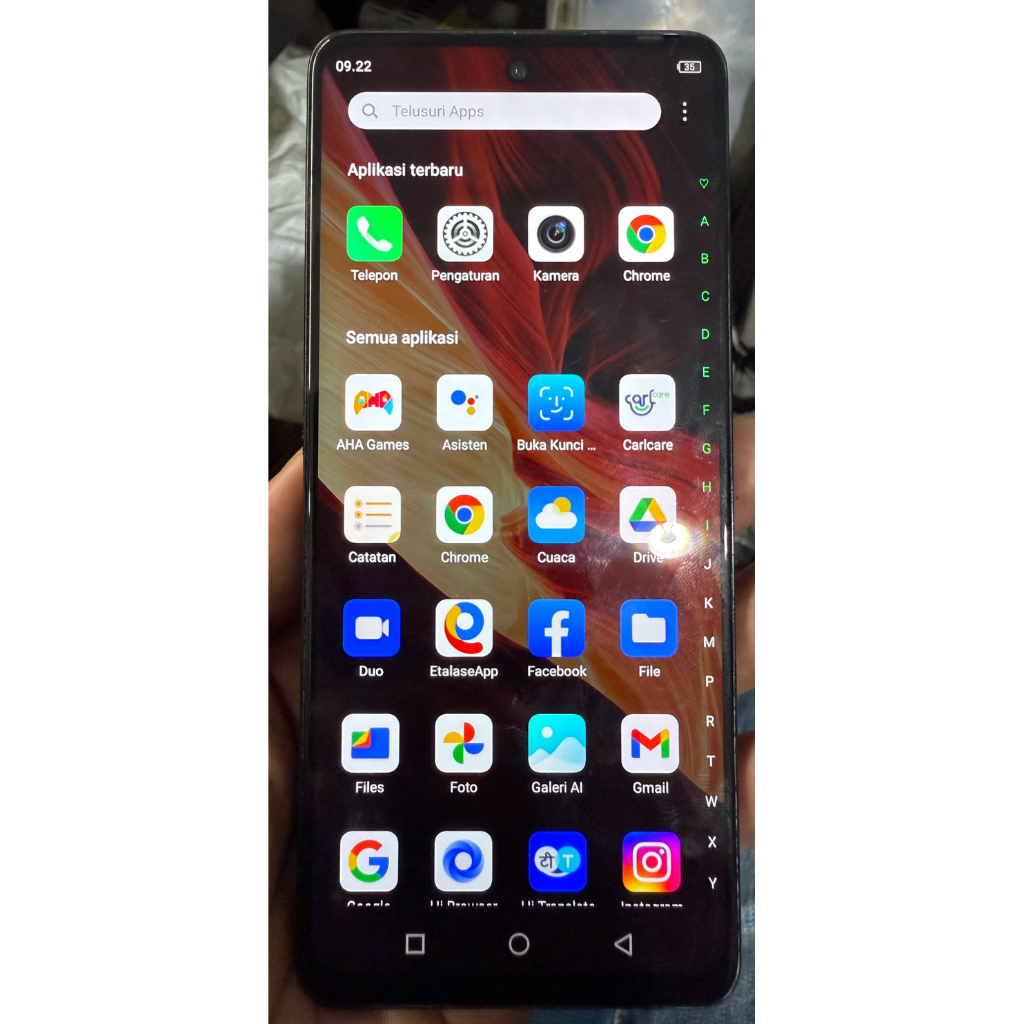 Lcd touchscreen+frame infinix note 10 pro original copotan Tested
