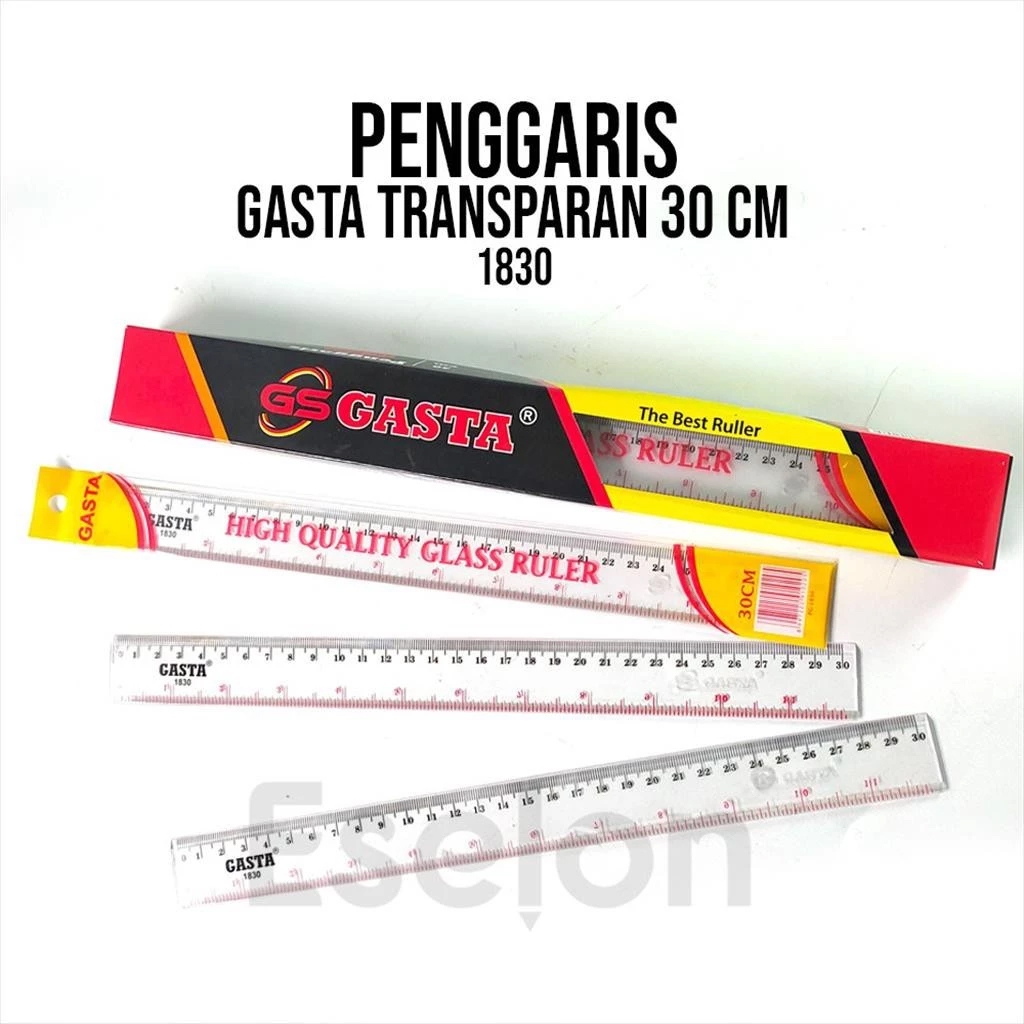 

Penggaris GASTA 30cm / Penggaris panjang / Penggaris Plastik