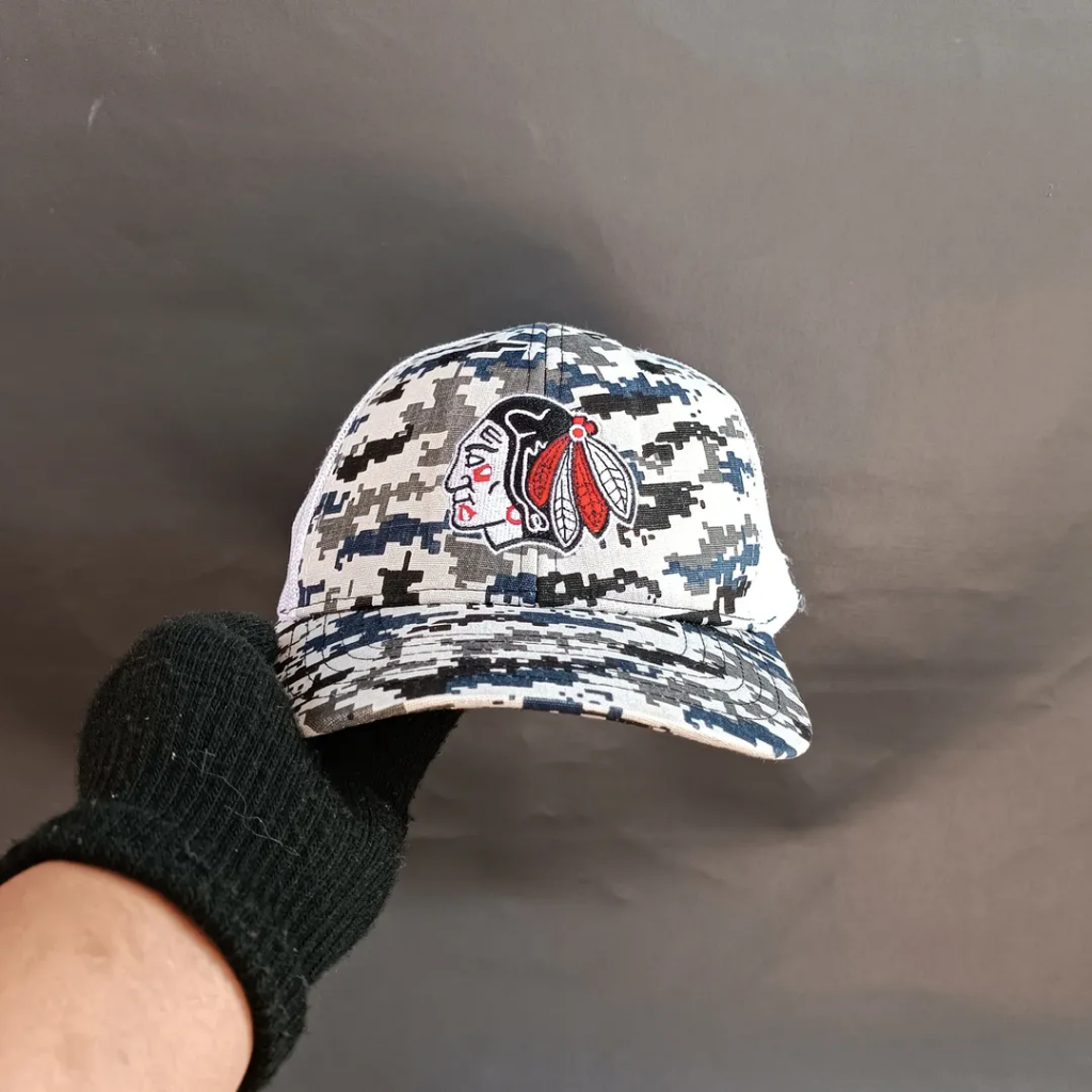 Topi Trucker Cap Topi Jaring Unisex Pria Wanita NHL - PORTLAND WINTERHAWKS Digital Camo