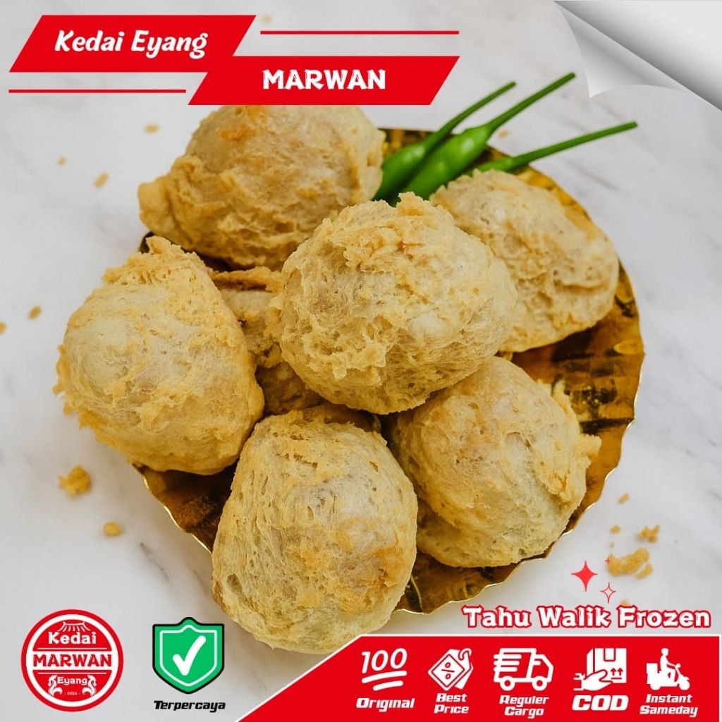 

Tahu Walik JUMBO Frozen Crispy Isi Bakso Ayam Siap Masak Camilan Beku Praktis Cita Rasa Khas Home Made