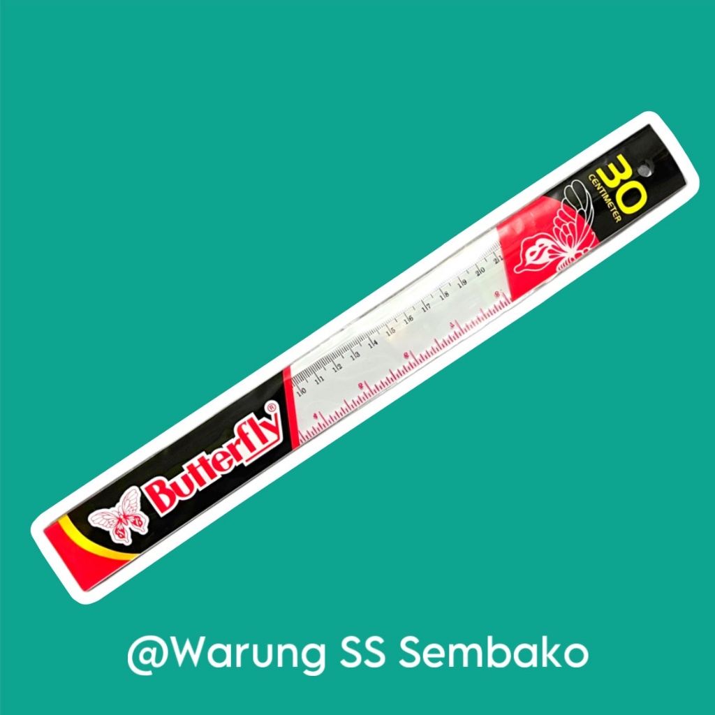 

Butterfly Penggaris Plastik 30 cm 1 pcs