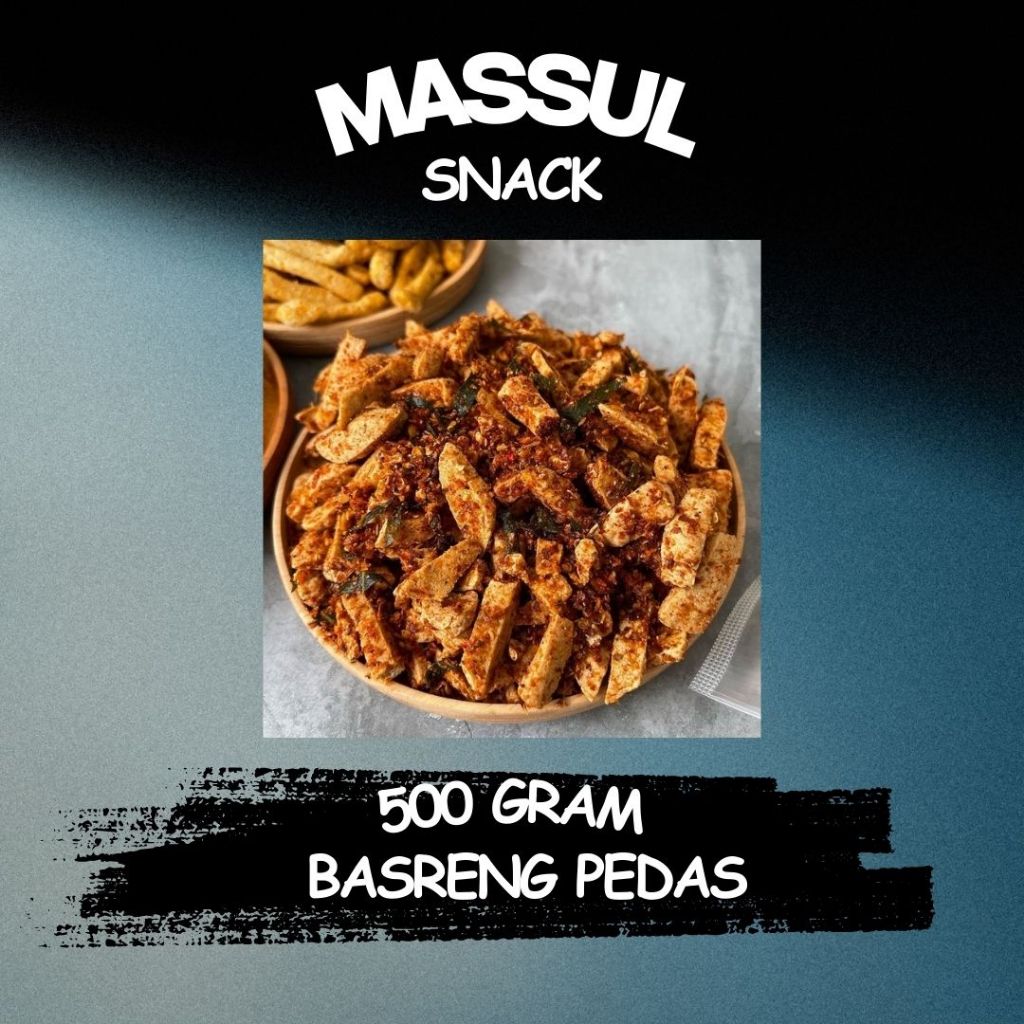 

[500gr] Basreng Pedas Renyah Murah Bakso Ikan Goreng Khas Sunda Enak