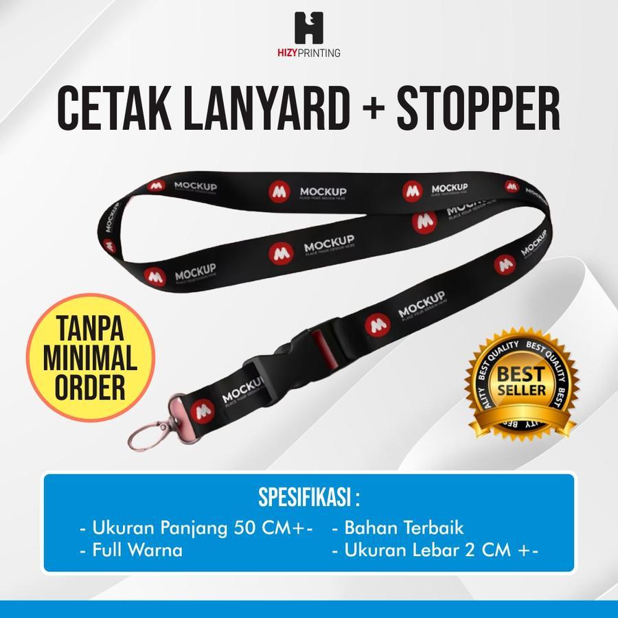 

Cetak Lanyard (Tali Id Card) + Stopper - Tanpa Minimal Order (Satuan)