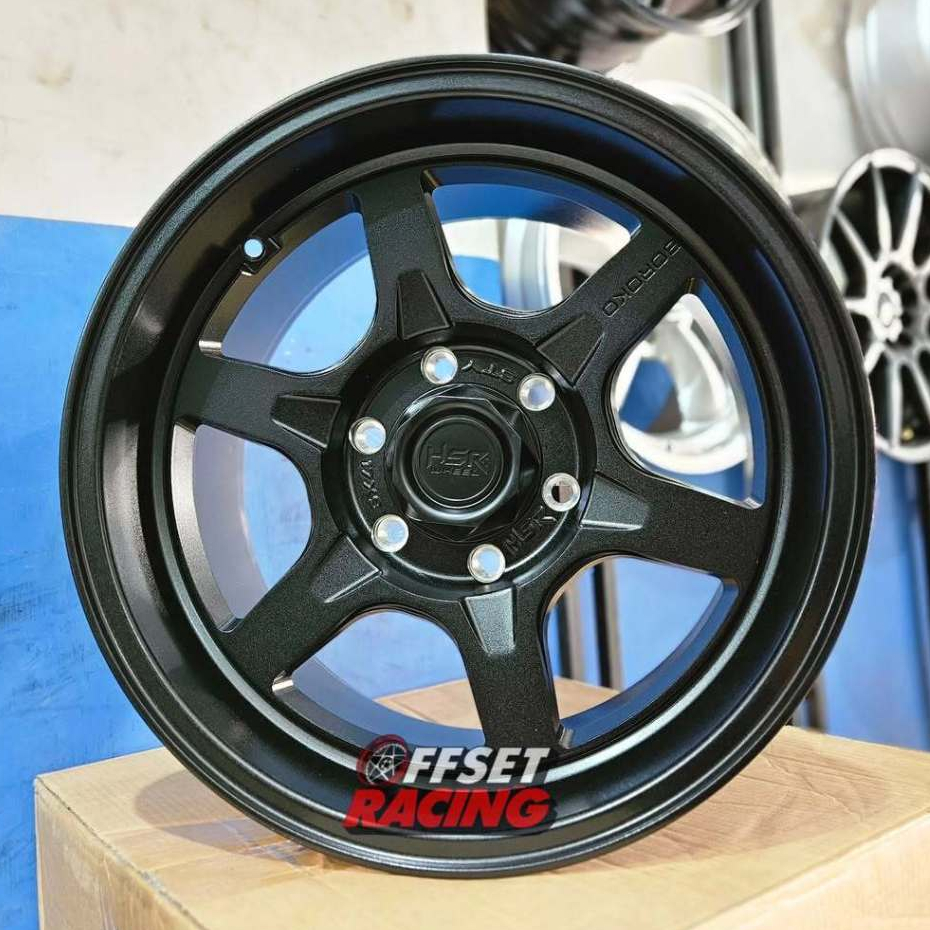 Velg R17 Mobil Fortuner Ranger Pajero Velg Mobil HSR STY J Ring 17 Lebar 9 Lubang 6