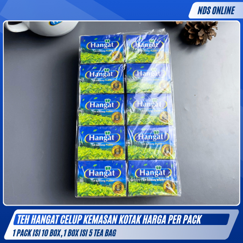 

Teh Celup Hangat 5 Kotak | 1 Pack isi 10 Box | Teh Kantong Praktis | Teh Nikmat Rasa Lembut