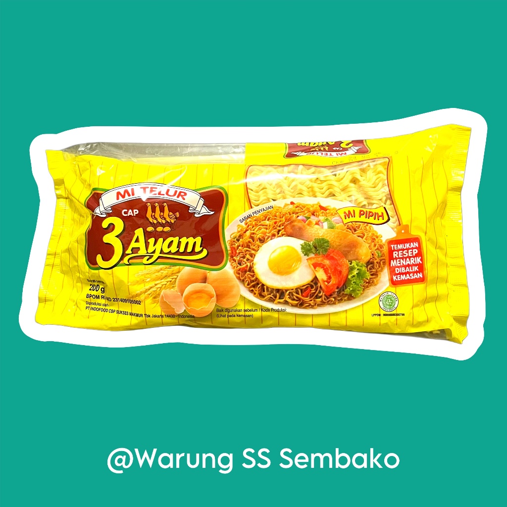 

Mi Telur Cap 3 Ayam 1 pcs
