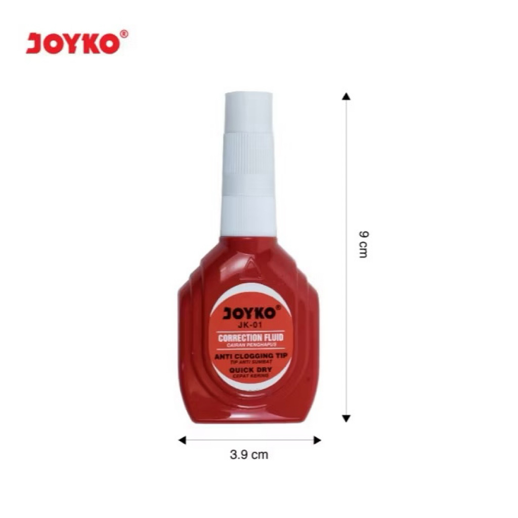 

Ay00! Correction Fluit 1pack (12pcs)Cairan Koreksi Penghapus Cair Joyko CF-S209 dan JK-01/101A Cod