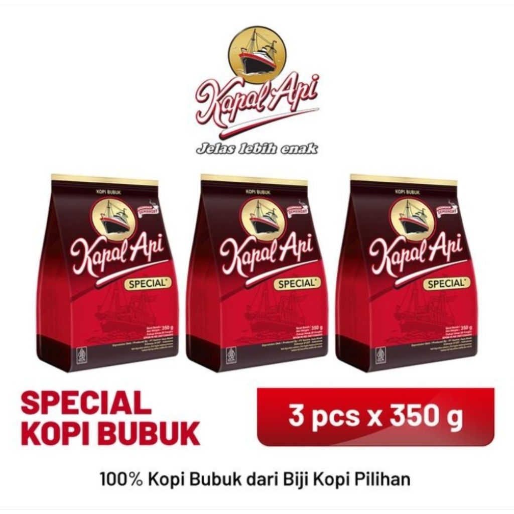 

Kapal Api Bubuk Merah 3 x 350 gr
