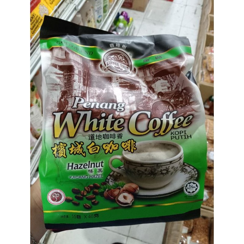 

15 Saset 40Gram Penang White Coffee Hazelnut Kopi Putih Perisa Kacang Hazel Bubuk Minum Pekanbaru