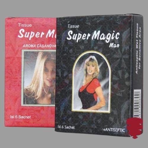 TISU MAGIC HITAM - SUPER MAGIC POWER MERAH