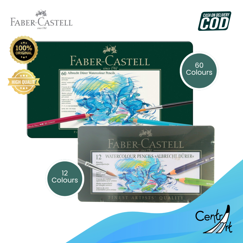 

Faber Castell Watercolour Pencil Set 60 Colours dan 12 Warna