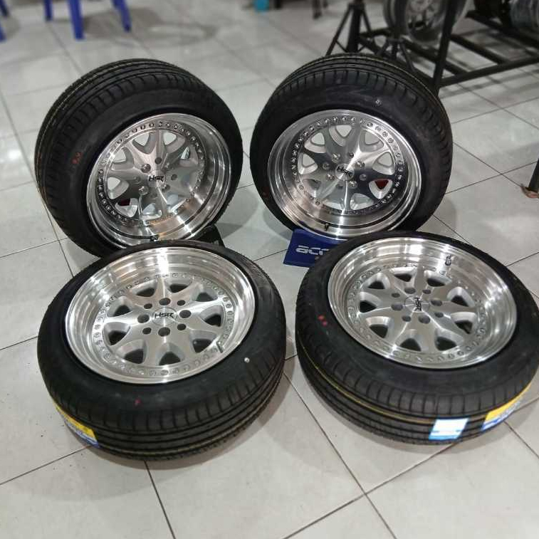 Paket Velg Brabus R16 Pcd 4x100 & 4x114,3 HSR BAVARIA Lebar 8/9 Inch Plush Ban 195 50 R16 Accelera