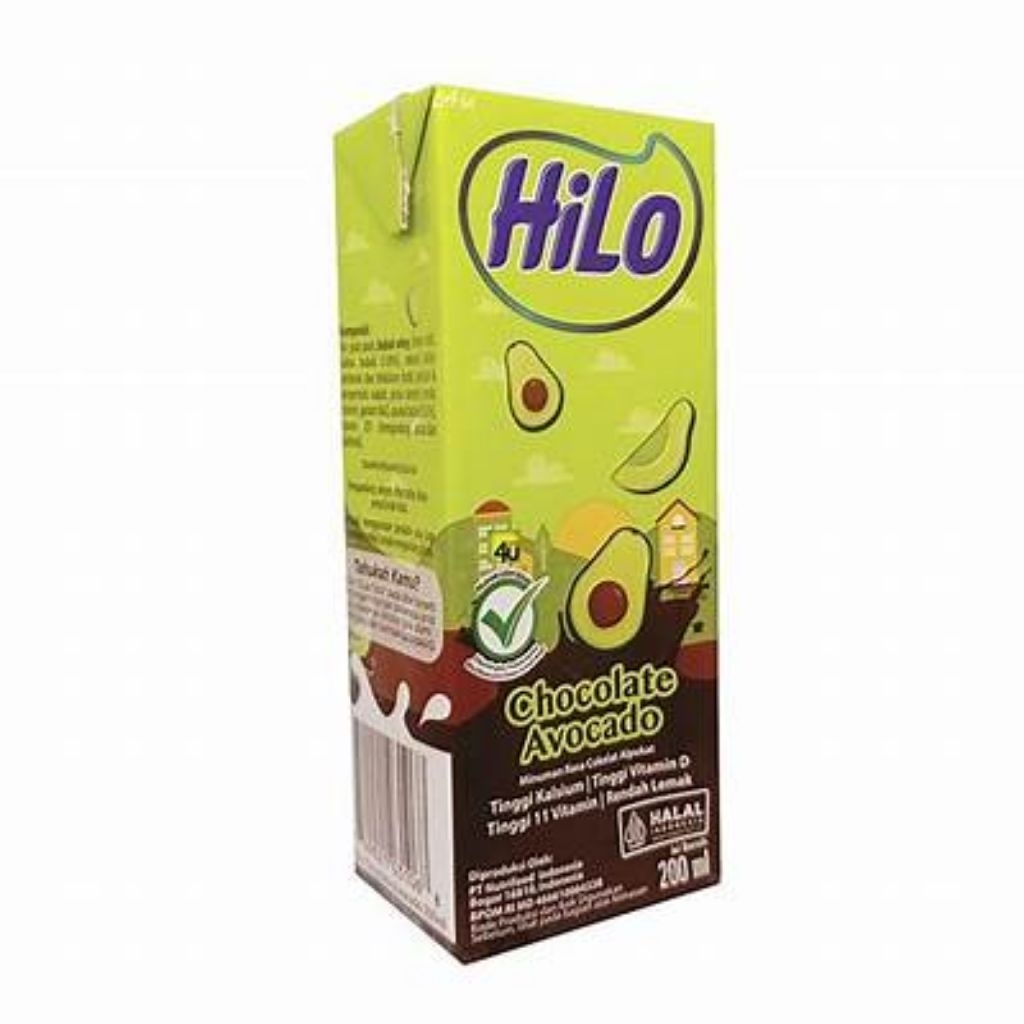 

Hilo RTD Chocolate Avocado 200ml 1dus isi 24pcs