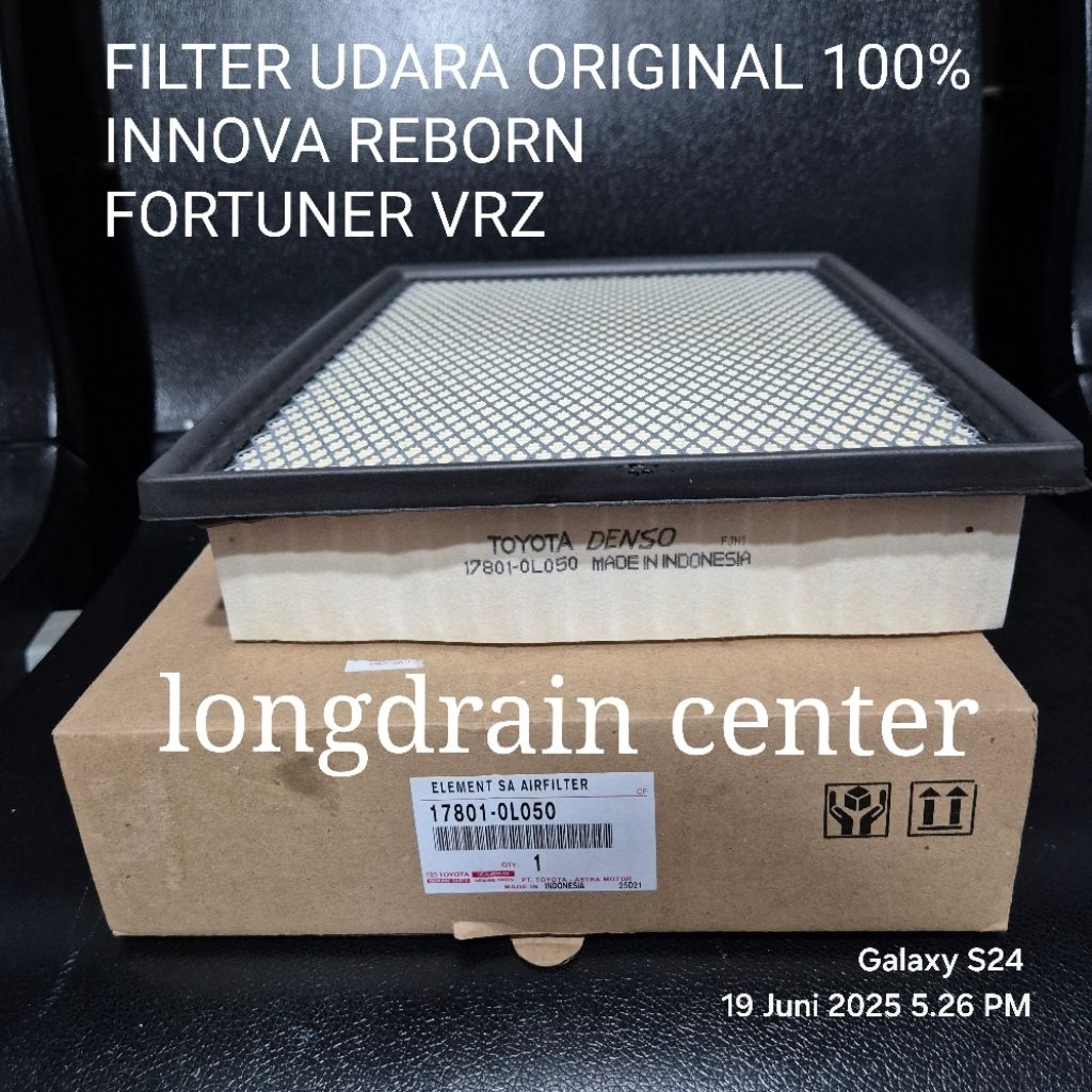 FILTER UDARA INNOVA REBORN DIESEL DAN BENSIN ORIGINAL 100%