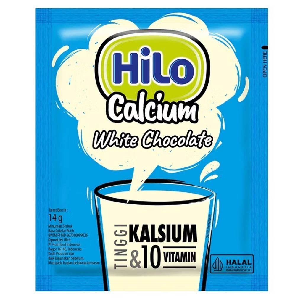 

HiLo Calcium White Chocolate renceng isi 10 sachet