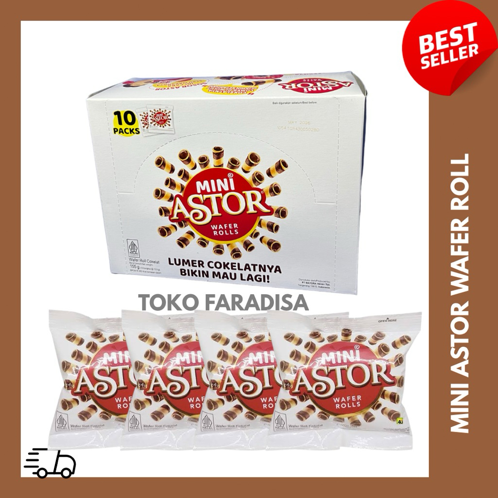 

MINI ASTOR WAFER ROLLS 10 @15,5g