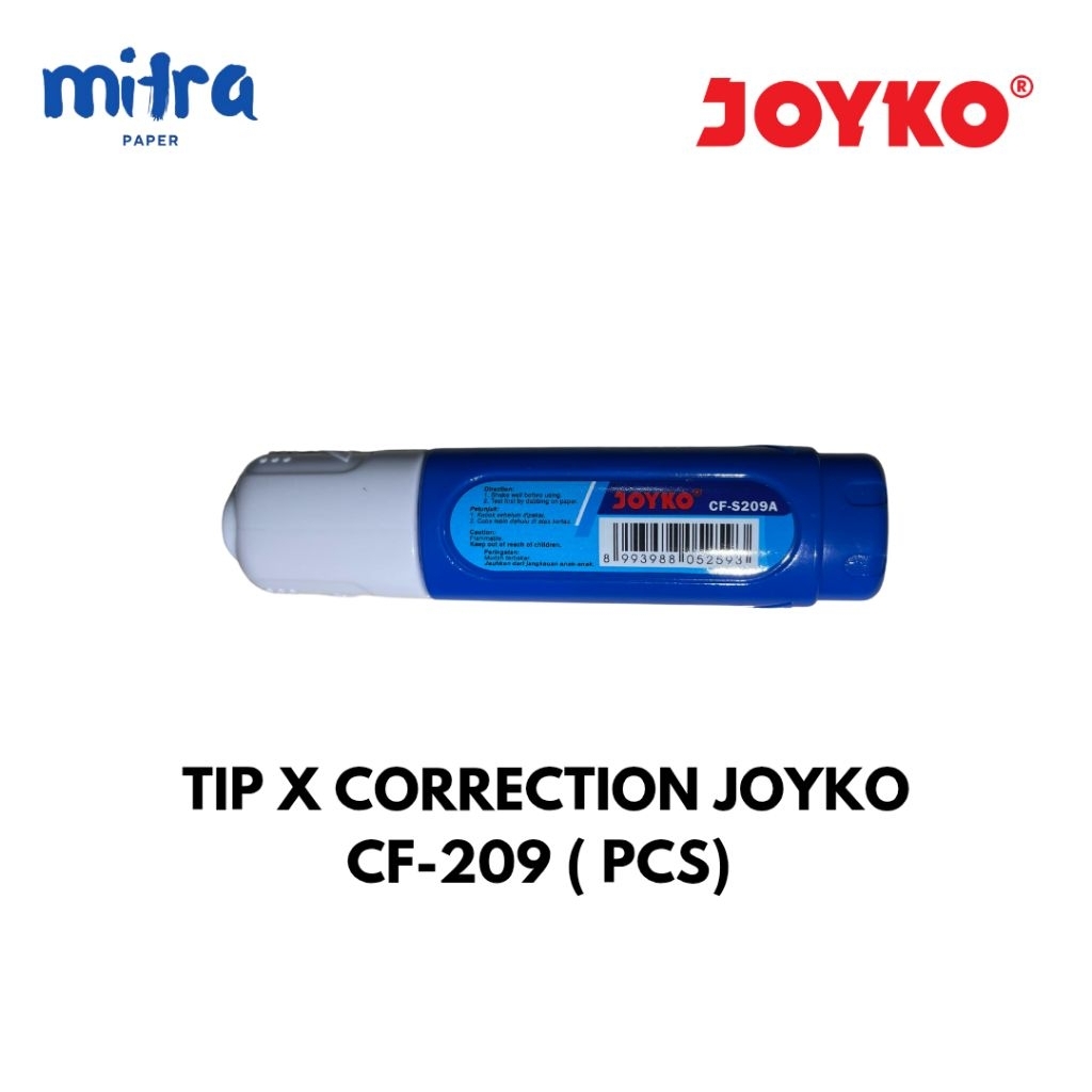 

Tipe X Correction Joyko CF-209 / Tip ex Joyko / Stipo / Correction Tape / Correction fluid Joyko