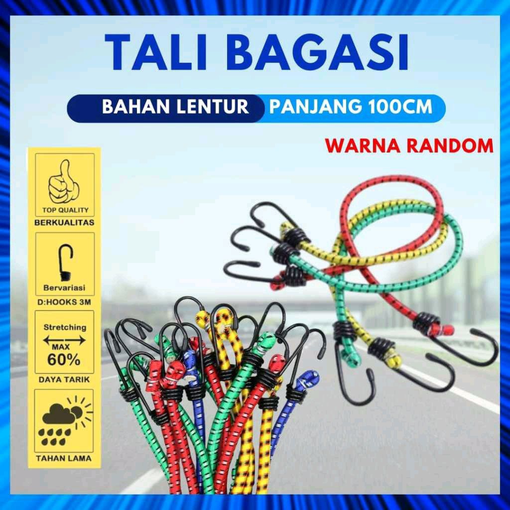 Tali serbaguna tali pengikat barang tali elastis tali karet pengikat barang
