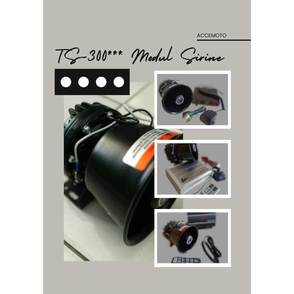 Modul Toa Sirine Patwal dgn toa 300 watt
