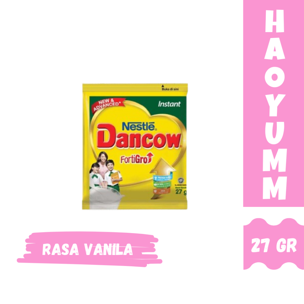 

Susu Dancow Fortigro Vanilla 27gr Sachet [HAOYUMM]