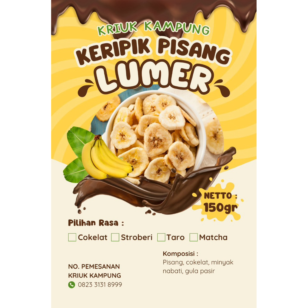 

Keripik Pisang Lumer | Kriuk Kampung