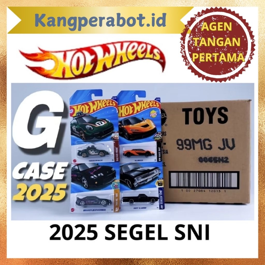 Ready Stock  Hot wheels 1 dus/box - Lot 2024 2025 C4982 Segel SNI Original 100%