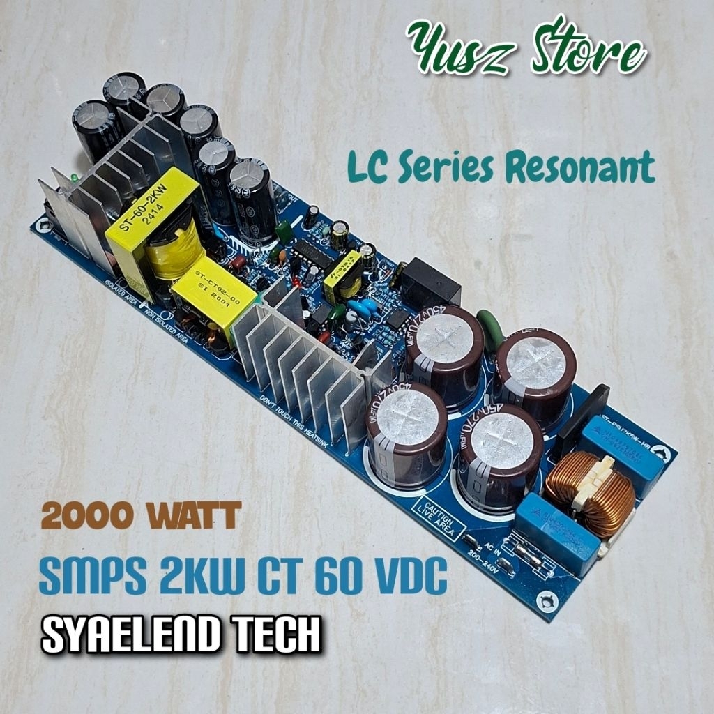 SMPS 2KW Ct 60V LC Series Resonant 2kva 60vdc LLC For Audio 2000w power supply