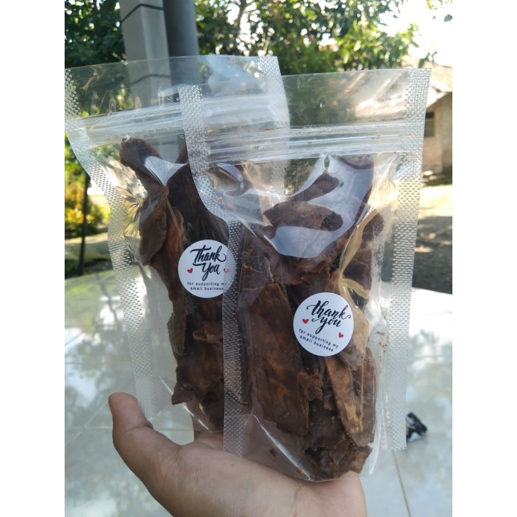 

kripik pisang coklat kemasan mini standing pouch 40-45 gram