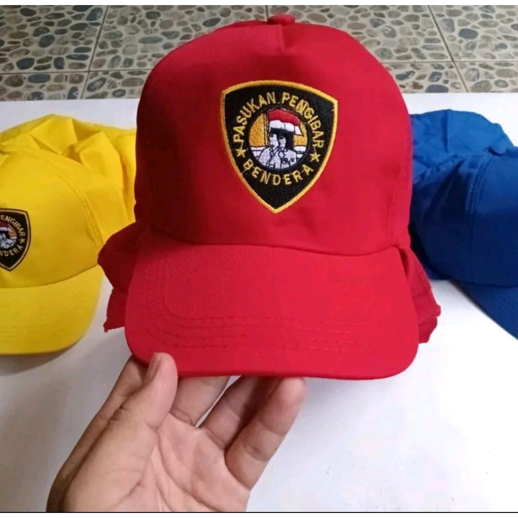 topi paskibra / topi latihan paskibra/ topi model jepang