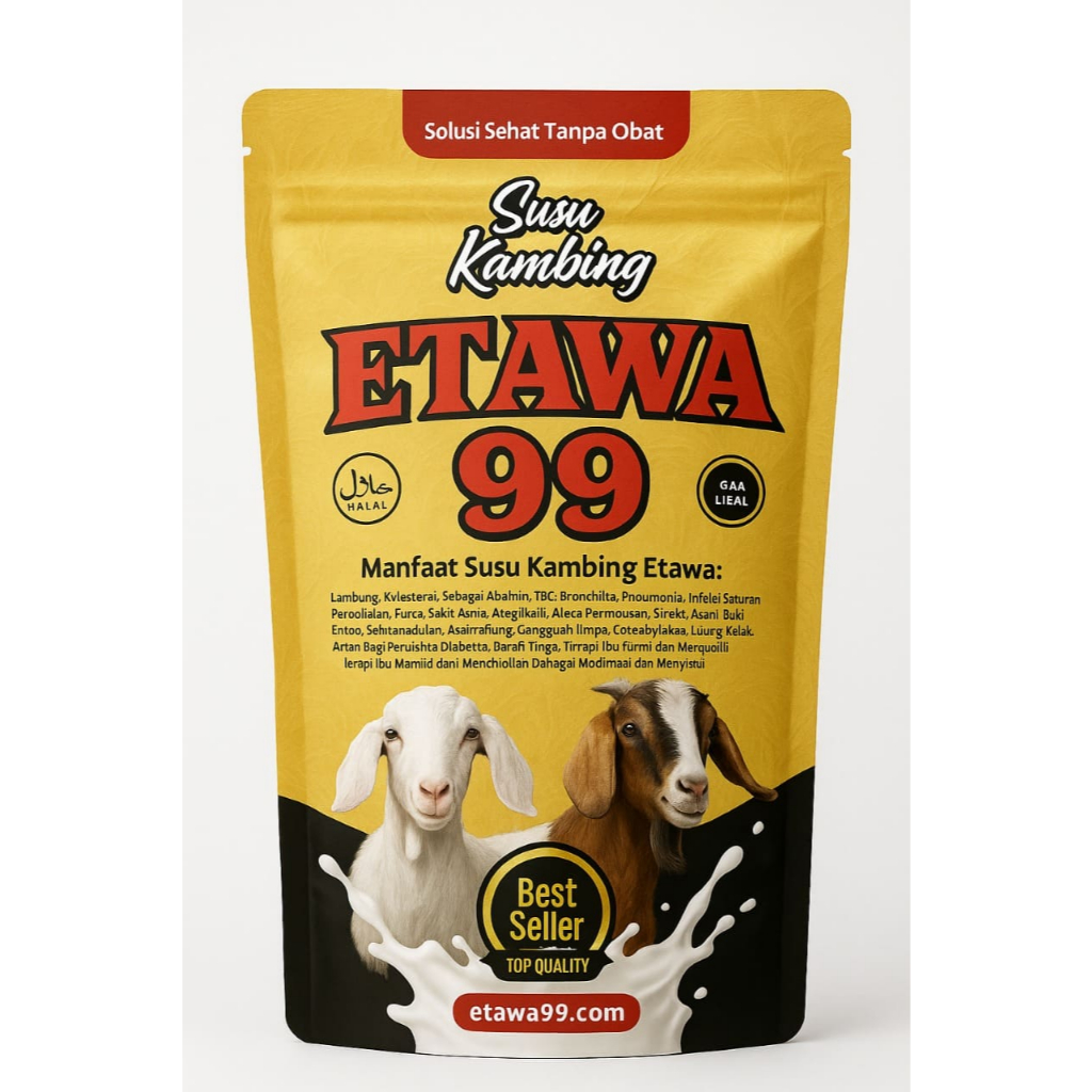 

Susu Kambing Etawa Etta Goat Original Bantu Redakan Asma & Pengganti ASI BPOM Resmi