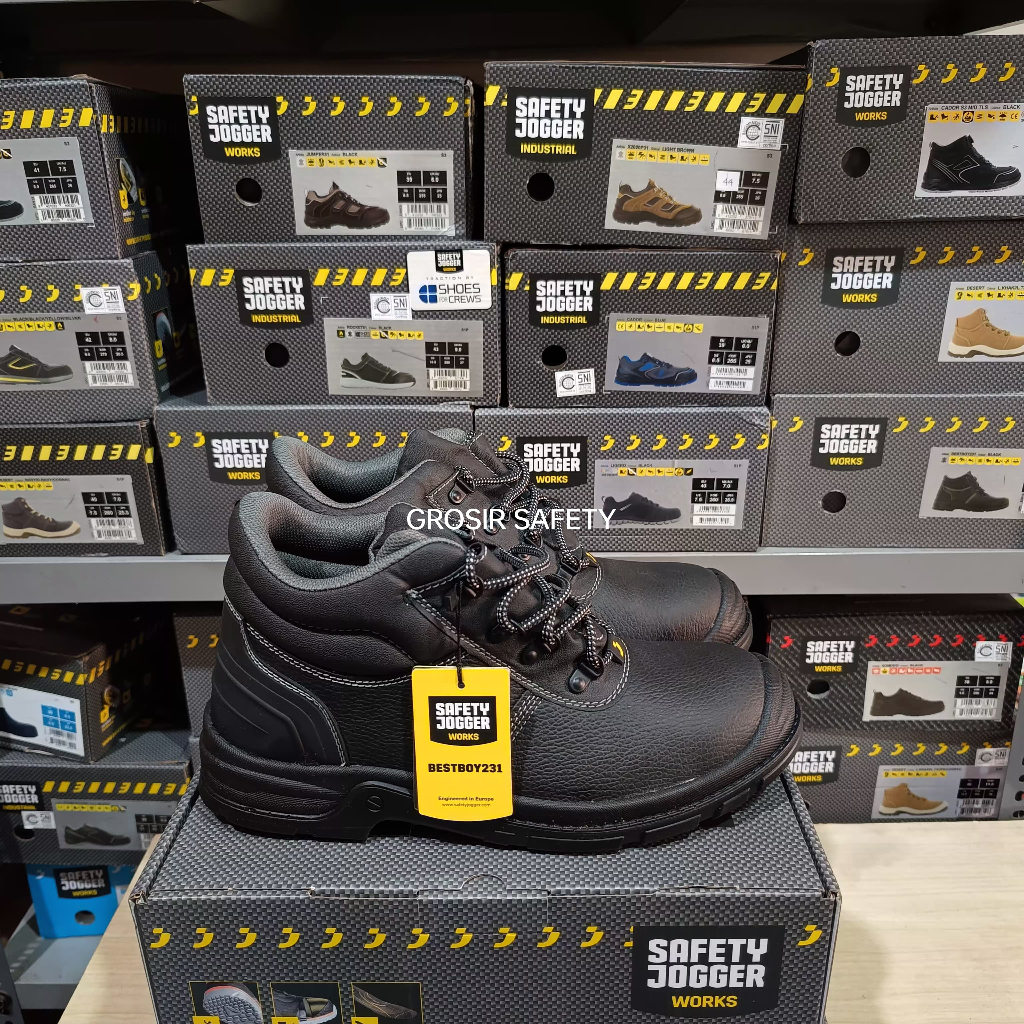 TERLARIS Sepatu Safety Jogger Bestboy2 S3 Kulit Suede