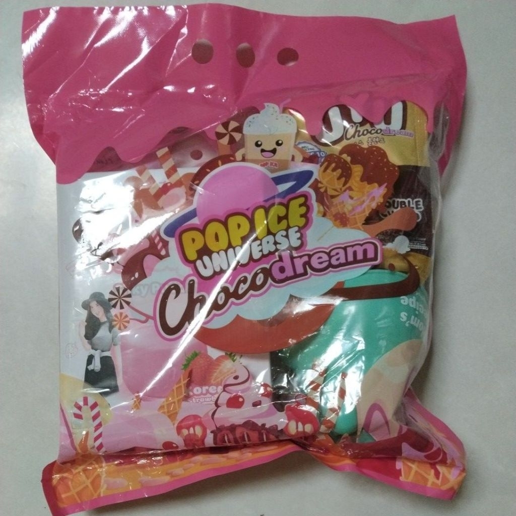 

Snack PRJ - Pop Ice Universe Chocodream ( 1 Bungkus Random Tidak Bisa Pilih )