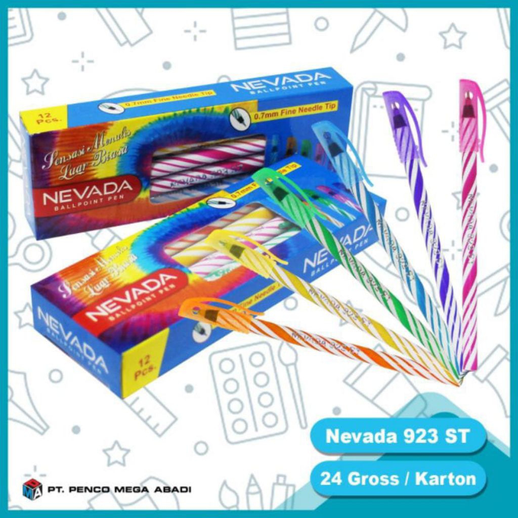 

PENA NEVADA ULIR 1 Kotak Isi 12 Pcs