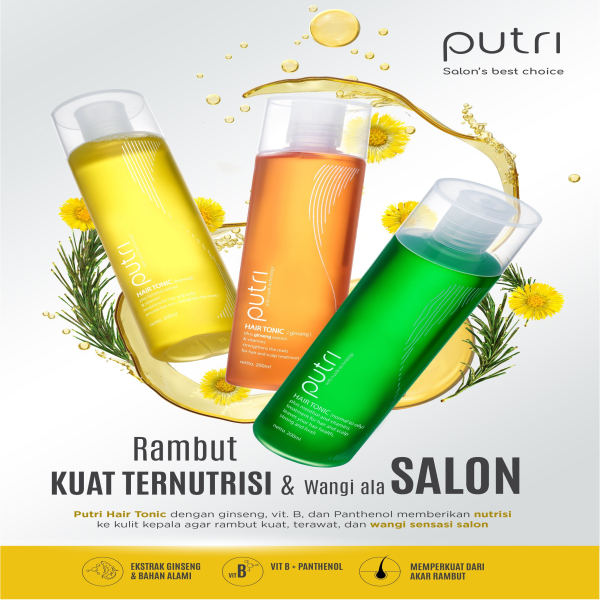 PUTRI HAIR TONIC||GINSENG||NORMAL||LEMON