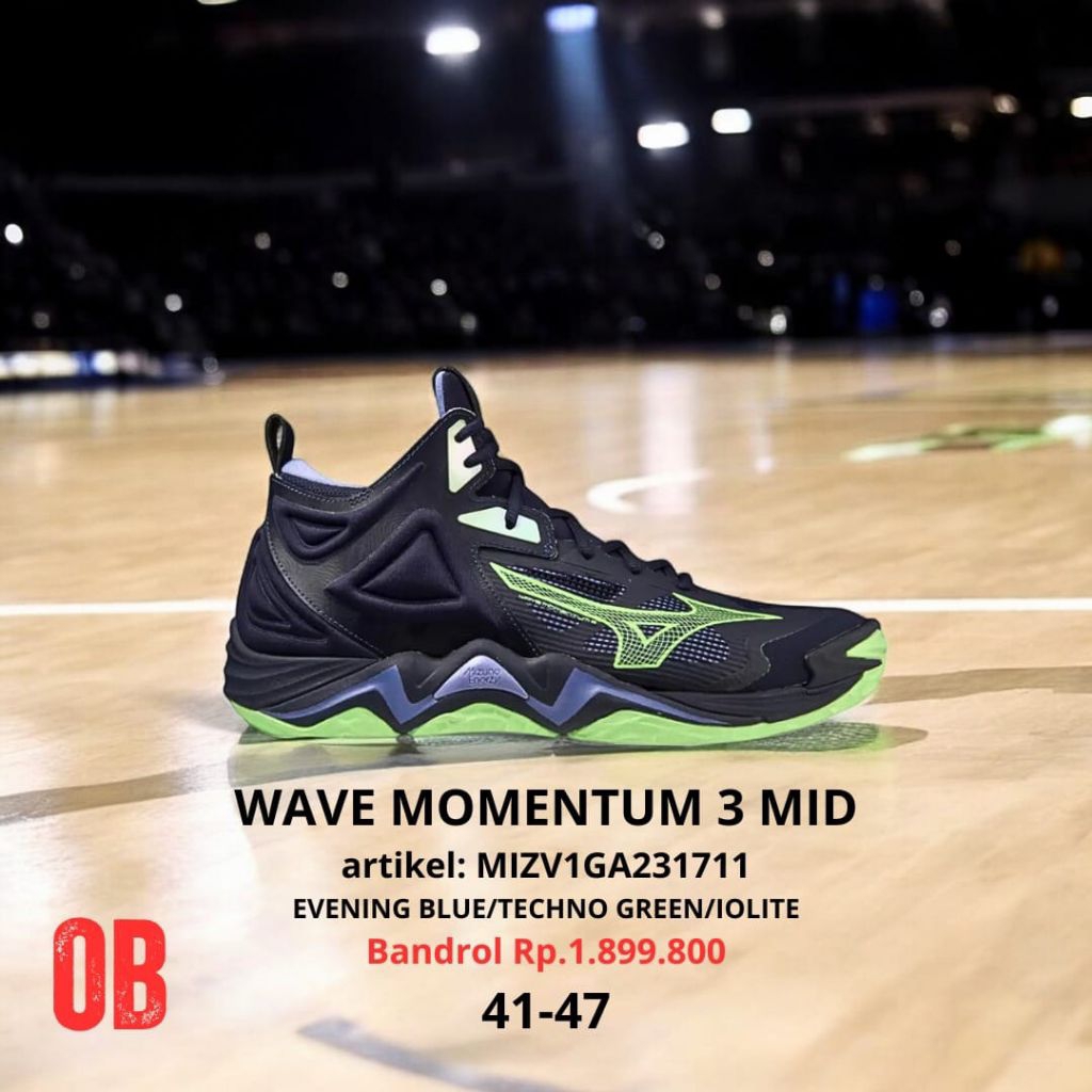 sepatu voli Mizuno Momentum 3 ORIGINAL IMPORT MADE IN VIETNAM DECIT