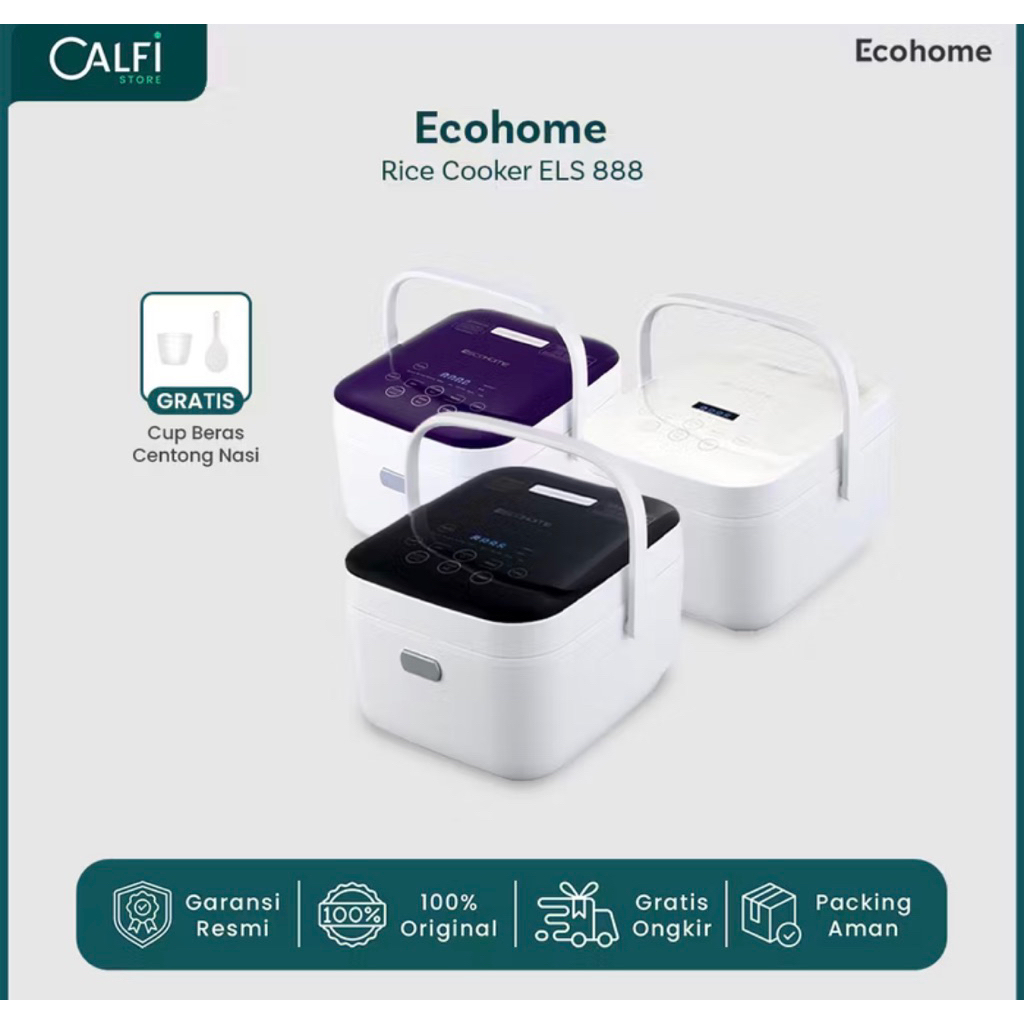 Ecohome Rice Cooker Low Carbo ELS888 / Rice Cooker Ecohome Low Carbo ELS 888 - Rice Cooker Low Carbo