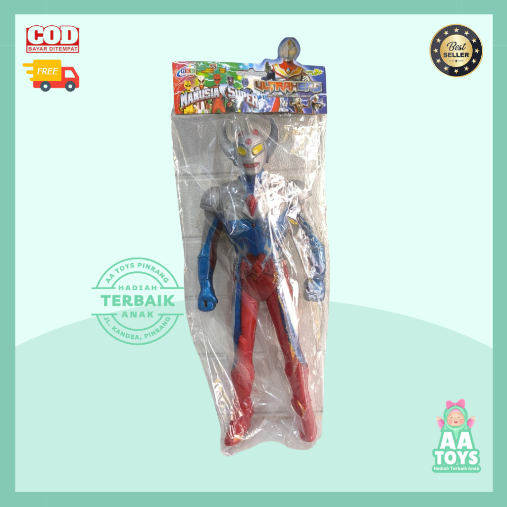 AATOYS Mainan Ultraman Bunyi Music Mainan Robot  Robotan